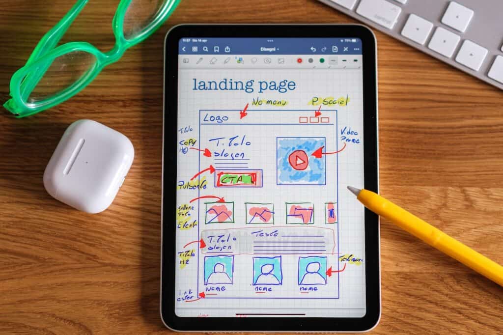 Landing Page Development during Website Design